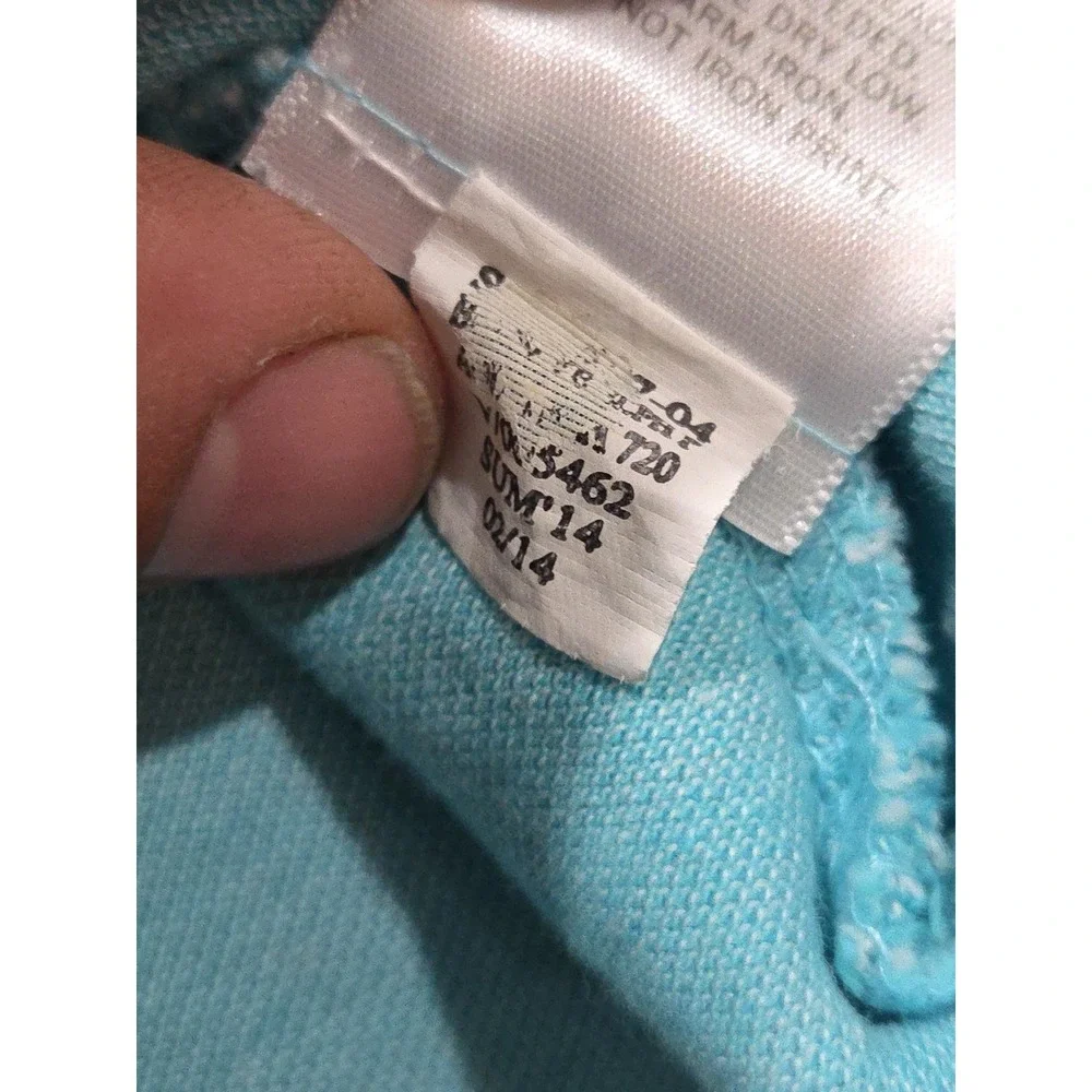 Banana Republic Men's Short Sleeve Polo Shirt Light Blue Turquoise Color  SzXXL